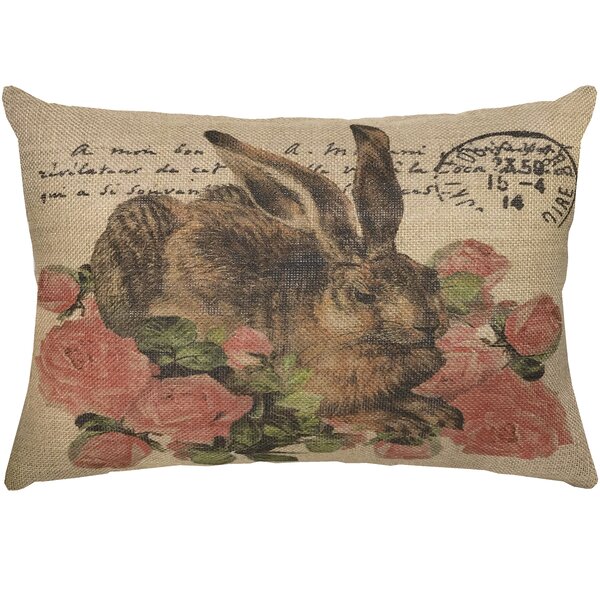 bunny lumbar pillow